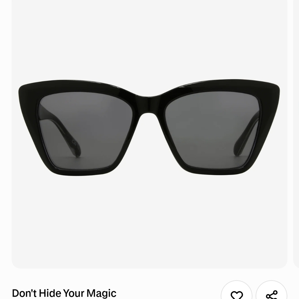 WICKED -Foster Grant- Black- Don't Hide Your Magic Sunglasses -NEW
